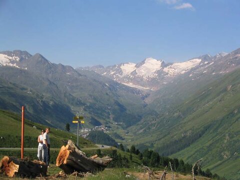 Faszinierender Blick vom Timmelsjoch