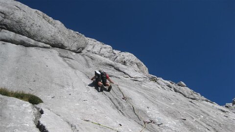 Schlüsselstelle - kleingriffig