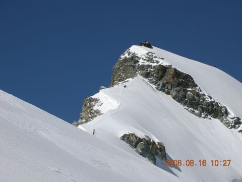 Viel Betrieb auf dem Gipfel - auf dem Hohlaubgrat wars ruhiger