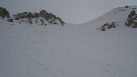 Ausstieg zum Gipfelaufschwung