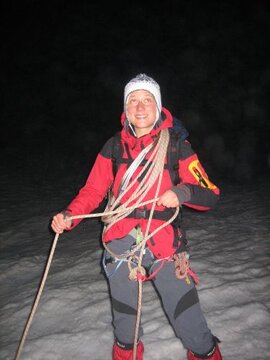 Anseilen um 10 nach 5 am Gletscher