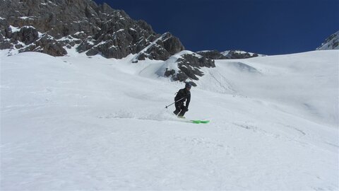 ... bei perfektem Firn...