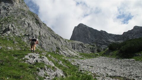 Kemetstein Westwand, neues Kletterziel