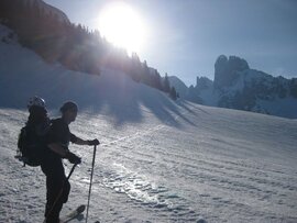 Am Gosaukamm - in der Früh die Skitour