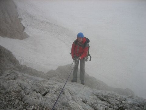 Am Ende noch abseilen auf den Gletscher