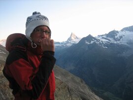 Zähneputzen vor dem Matterhorn