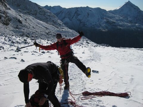 Juhu! Rauf auf den Gletscher