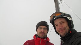 Mit Stefan am Gipfel