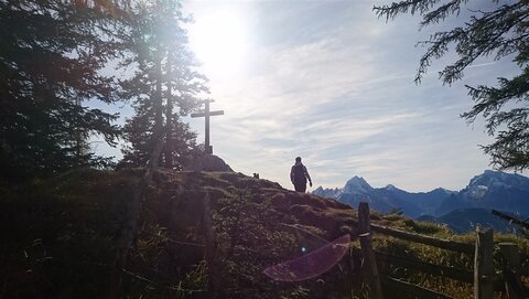 Angezuckerter Watzmann im Hintergrund