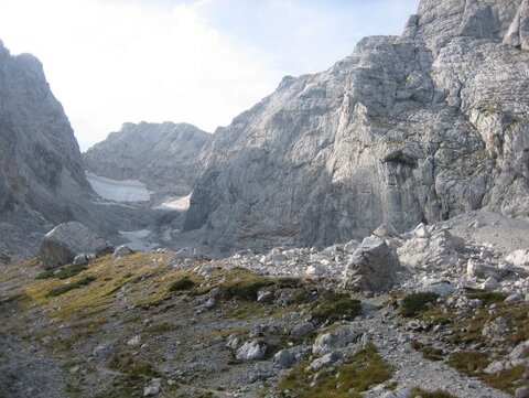 Vom Blaueisgletscher ist nicht mehr viel übrig