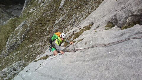 lässige Kletterei