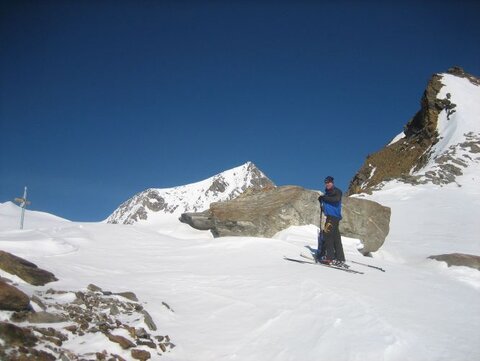 Jetzt kommt der Gletscher - im Hintergrund das Rainer Horn