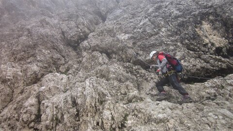 Los geht's mit dem Pößnecker Klettersteig