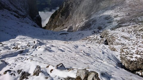 Bissl Schnee ist am mühsamsten