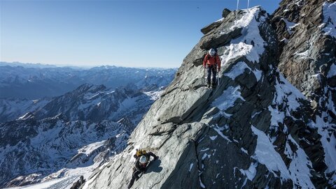 Und weiter nach dem Kleinglockner - wenig Schnee auch hier