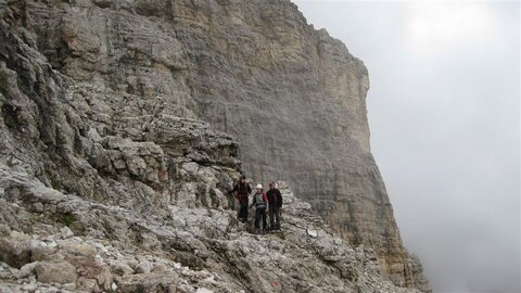 Da ist der Klettersteig schon zu Ende