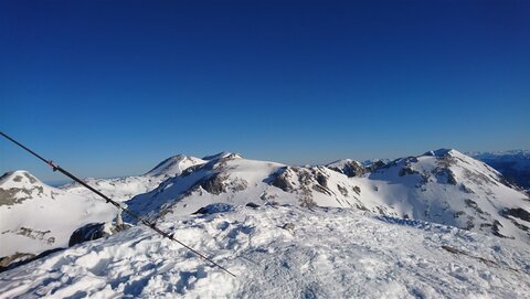 Schartwand und Bleikogel - Schneearm