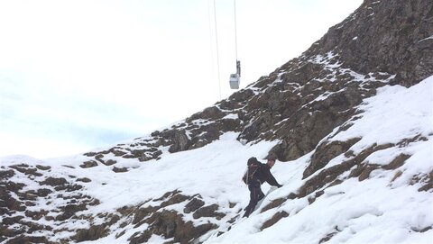 Auf der anderen Seite vom Schellenberger Sattel - deutlich mehr Schnee
