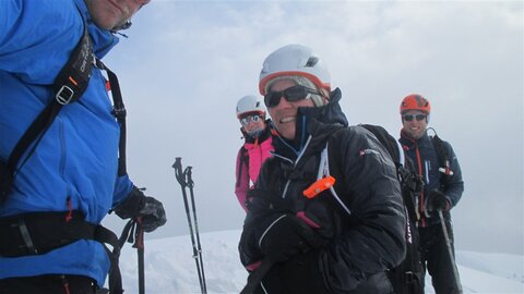 Verunglücktes Gipfelfoto - Ja, es war kalt