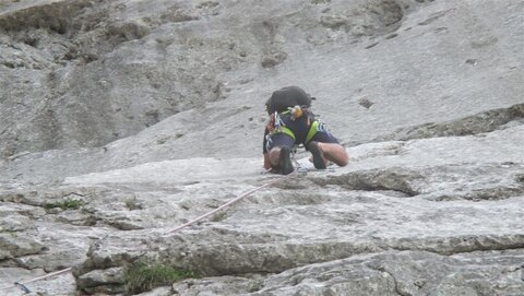 Fabian in der Schlüsselstelle