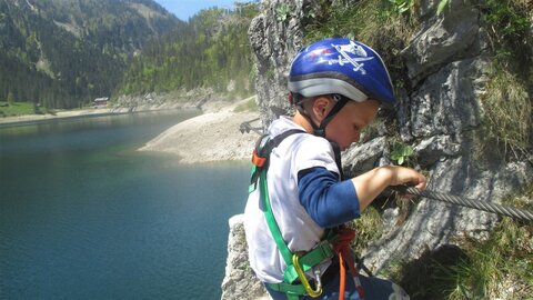 Klettersteig am See