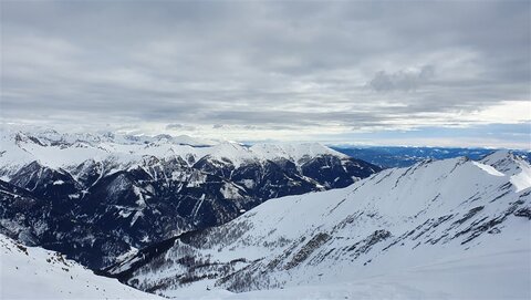 Blick nach Südosten - die Aufstiegsvariante find ich besser