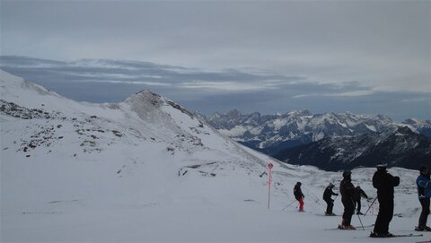 Dachstein Dreigestirn im Hintergrund