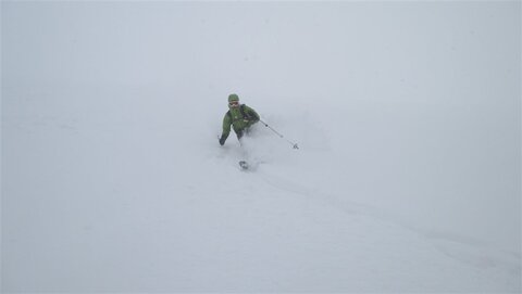 Es ist soviel Schnee wie es ausschaut