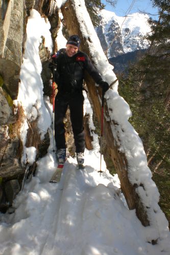 Unten im Wald wars ganz schön knifflig, hoch wie runter