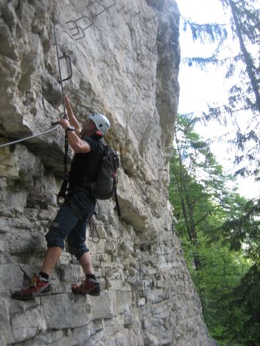 Das letzte geile Stück des Klettersteigs