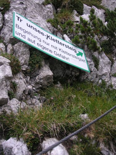 Hier geht's weg vom Hernlersteig